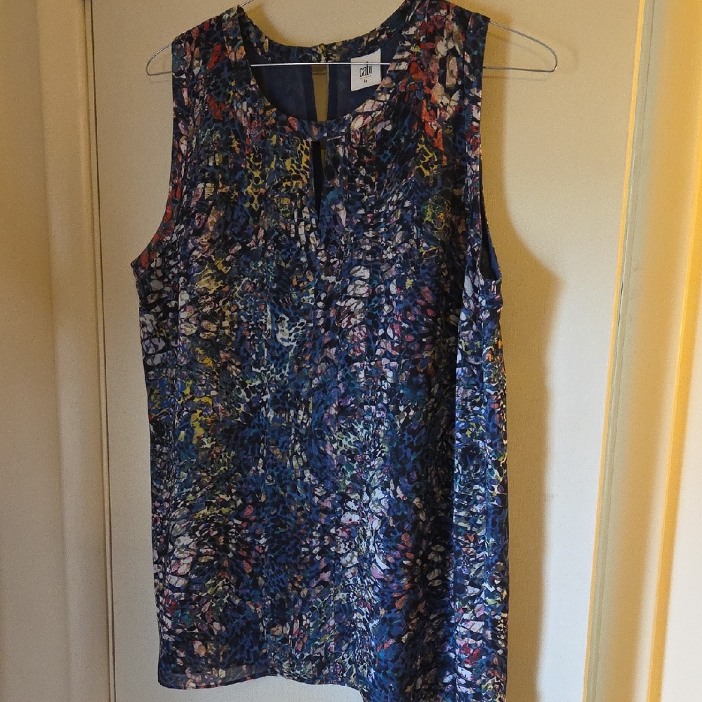 CABI Large Sleeveless Multicolored Top